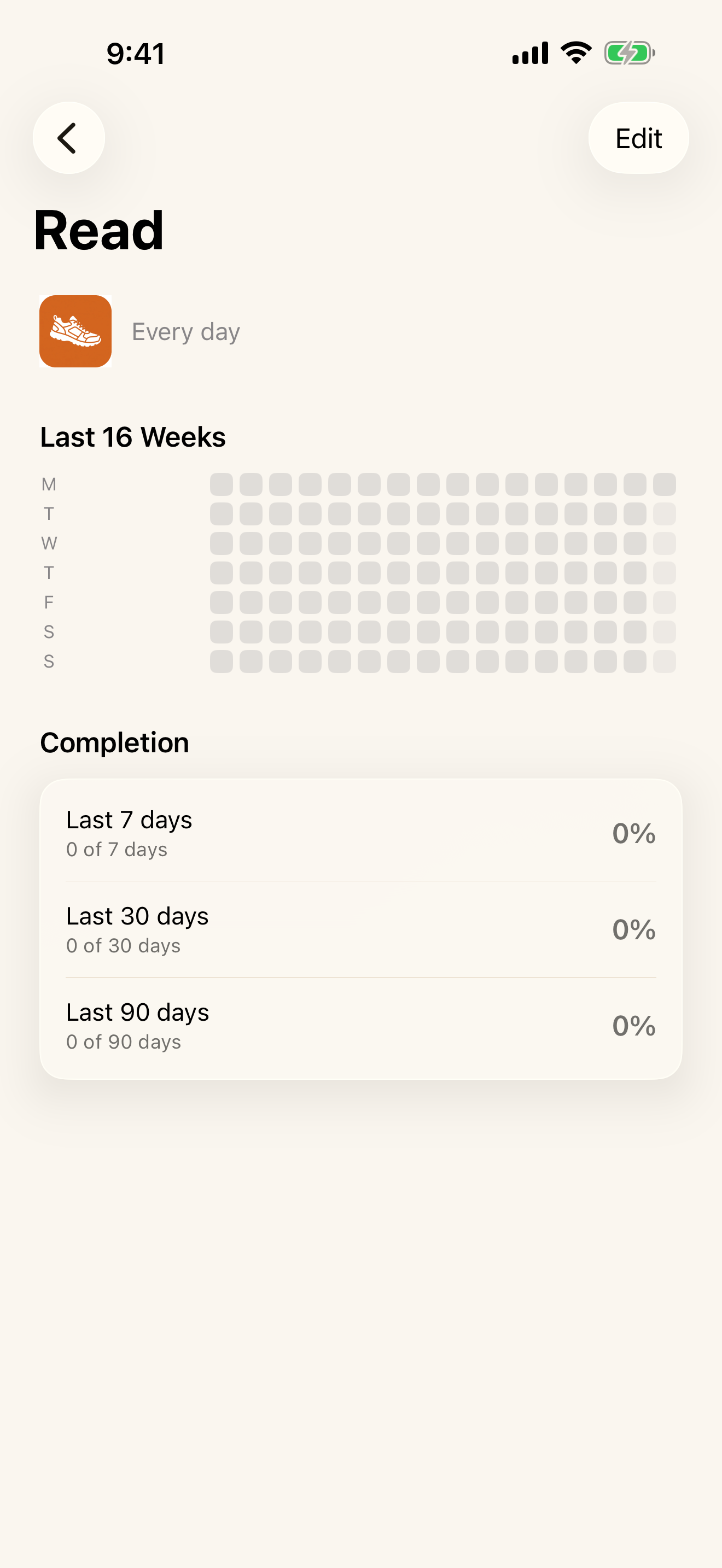 Cuadrícula de 16 semanas
